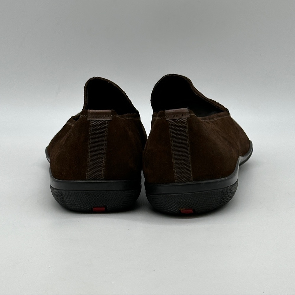 Prada Brown Suede Loafers. Size 10.5 - Picture 6 of 10